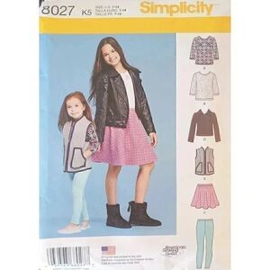 Simplicity Girl's Pattern 8027 NEW sz 7-14